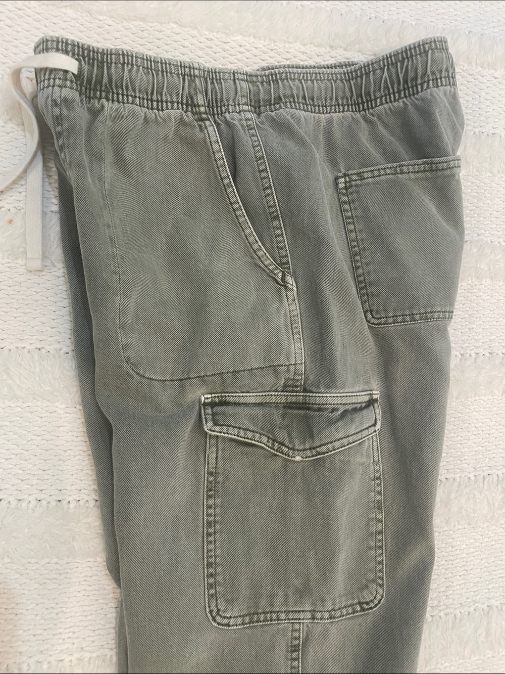 Gap denim easy jean 100% cotton pockets green casual pants jeans women’s size M - Picture 9 of 11